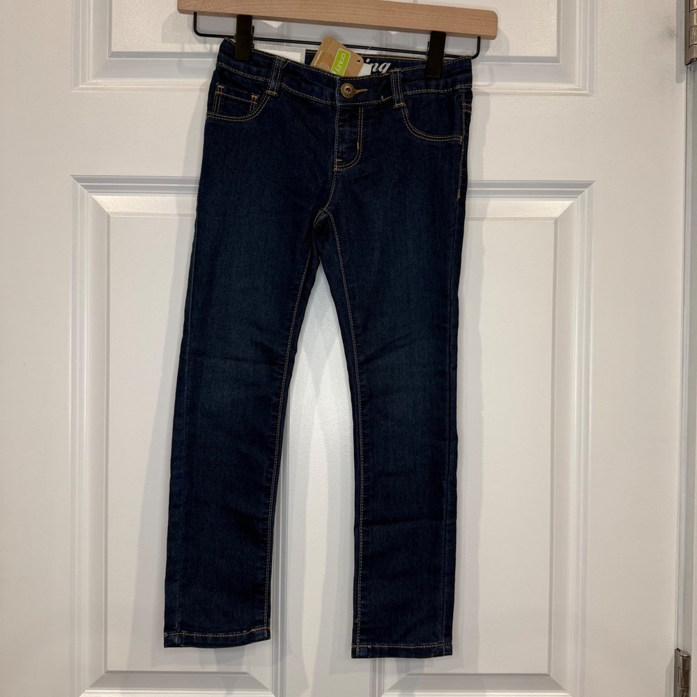 Crazy 8 Girls Dark Wash Denim Jeans Jegging Adjustable Waist Size 5